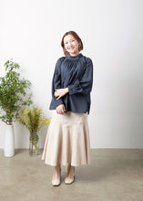 画像をギャラリービューアに読み込む, モックネックギャザーブラウス≪既製品≫