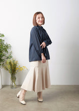 画像をギャラリービューアに読み込む, モックネックギャザーブラウス≪既製品≫