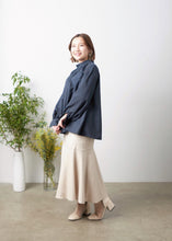 画像をギャラリービューアに読み込む, モックネックギャザーブラウス≪既製品≫