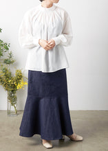 画像をギャラリービューアに読み込む, モックネックギャザーブラウス≪既製品≫