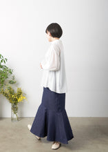 画像をギャラリービューアに読み込む, モックネックギャザーブラウス≪既製品≫